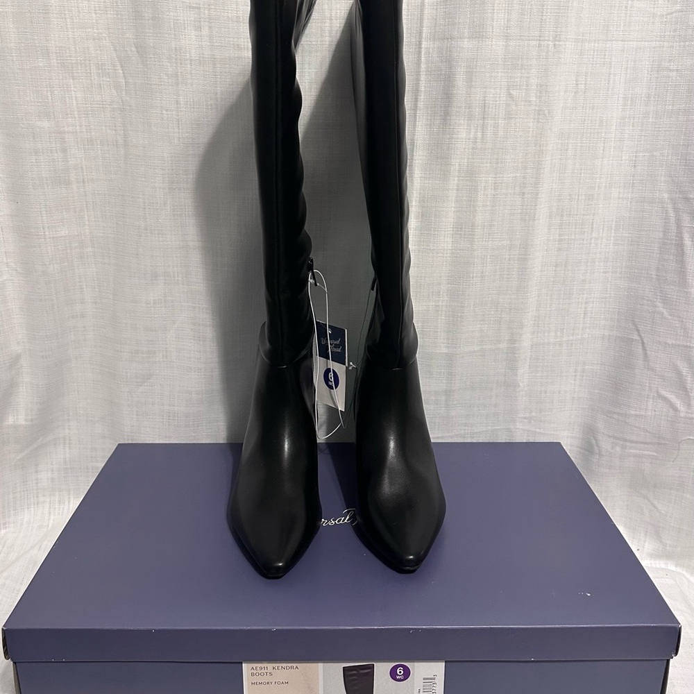 Universal Thread Black Wide Calf Boots
